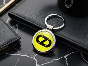 OZ Anello Chiave Immagine Bombata Design in Lega